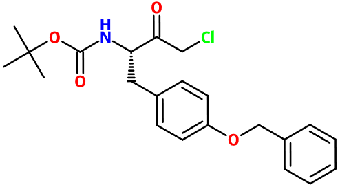 (image for) MC095032 2-Methyl-2-propanyl {(2S)-1-[4-(benzyloxy)phenyl]-4-chloro-3-oxo-2-butanyl}carbamate